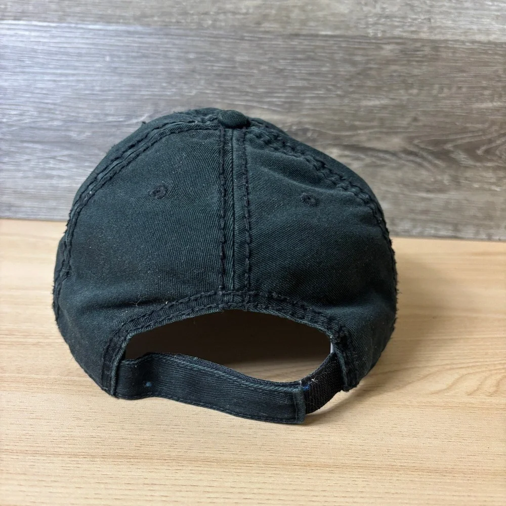 Sons Of Arthritis‎ Hat Cap Strap Back Black Red Distressed Adjustable
